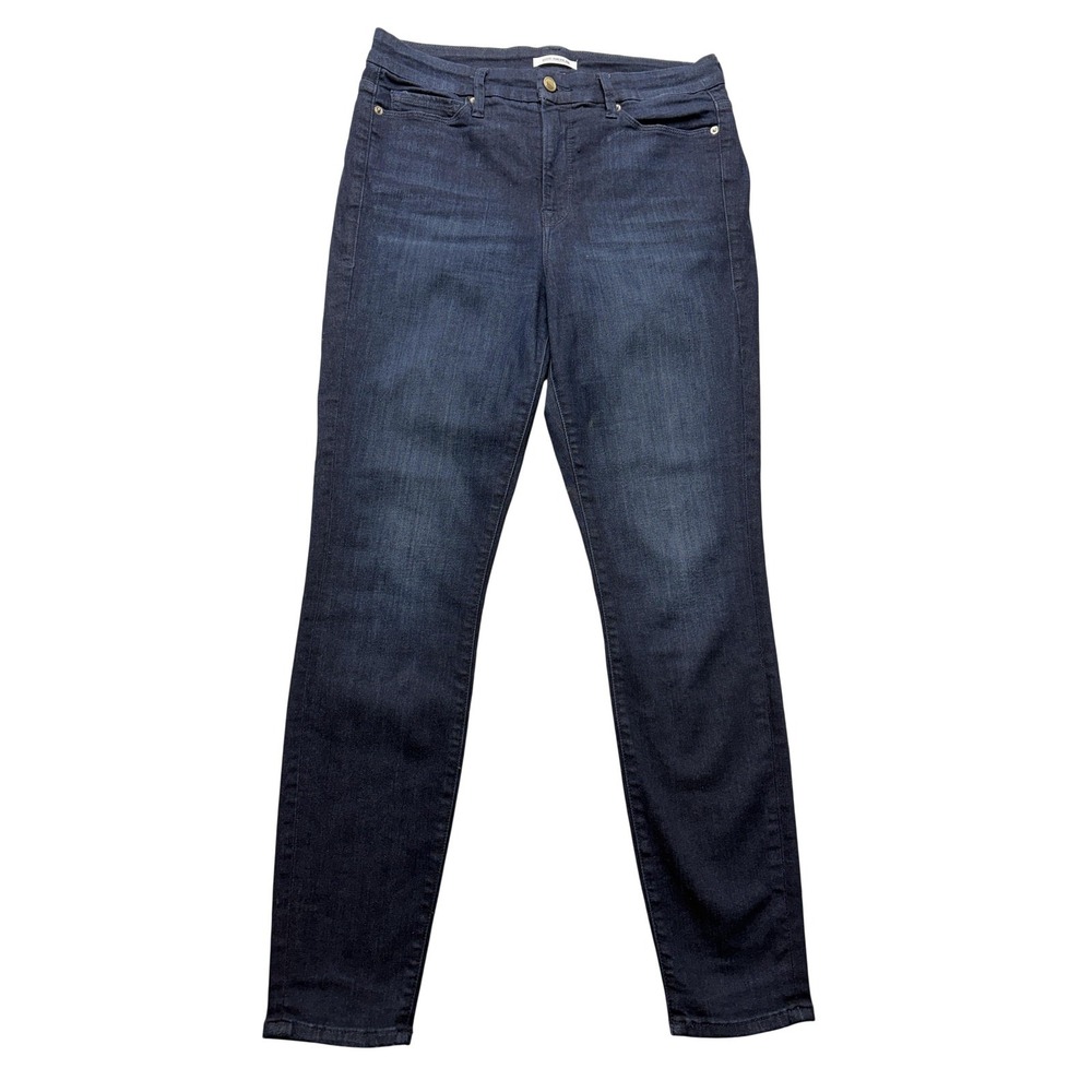 Good American Good Legs Skinny Jeans Womens 12/31 Blue Dark Wash Stretch Denim